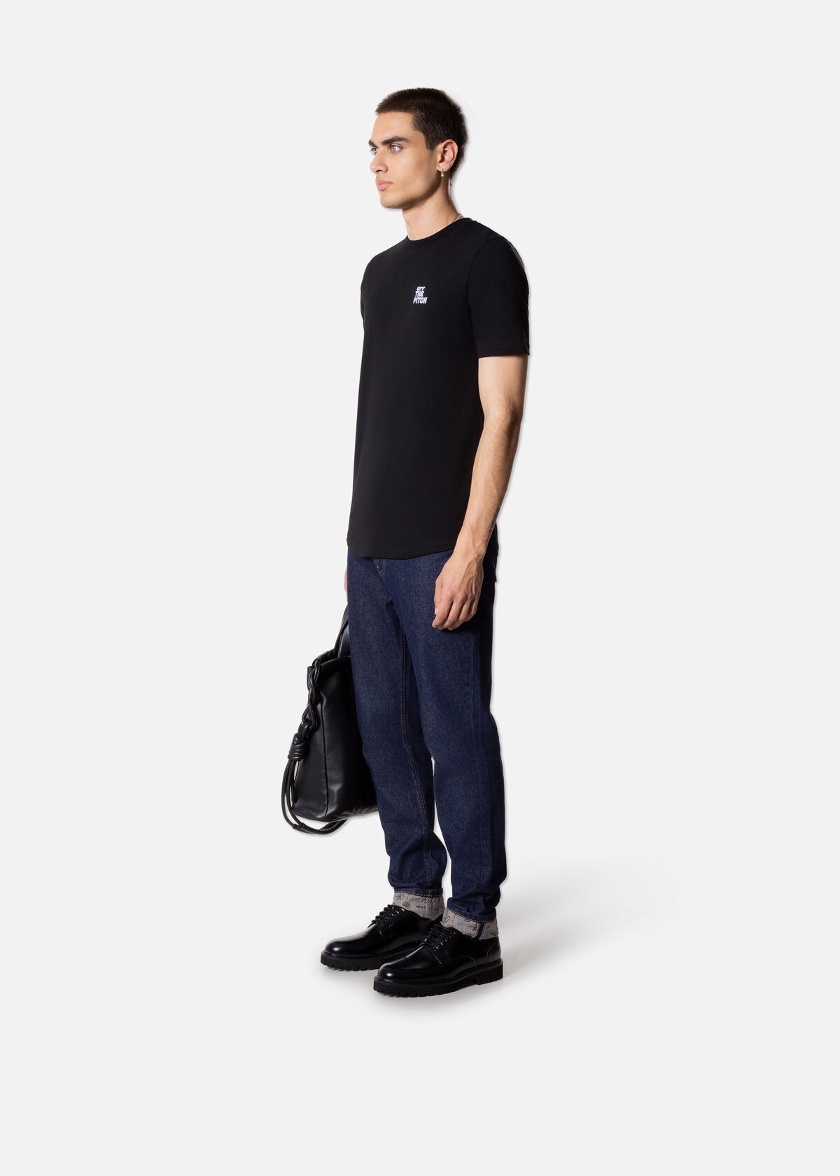 Spectrum Slim Fit Tee, Black, hi-res