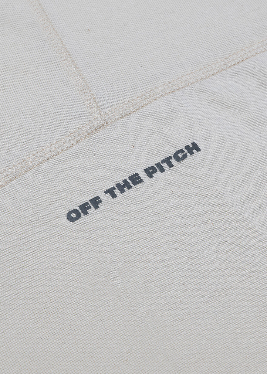 Overlock Loose Fit Tee - 100% Cotton, Crème, hi-res