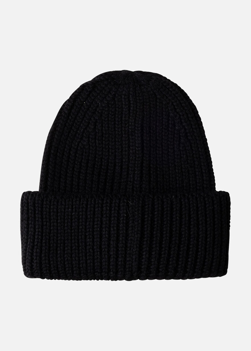 Wool-Blend Beanie, Black, hi-res