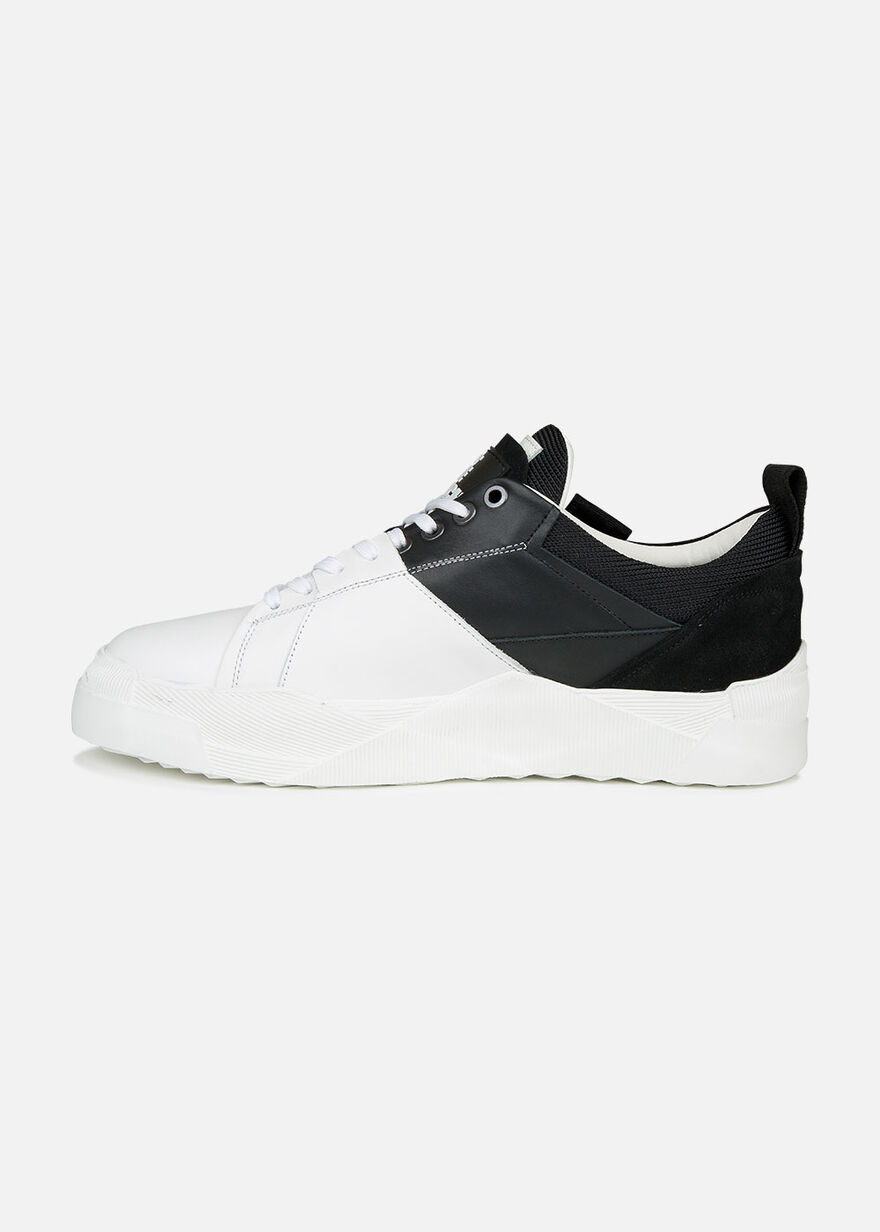 Slice - White/Black - Leather, White/Black, hi-res