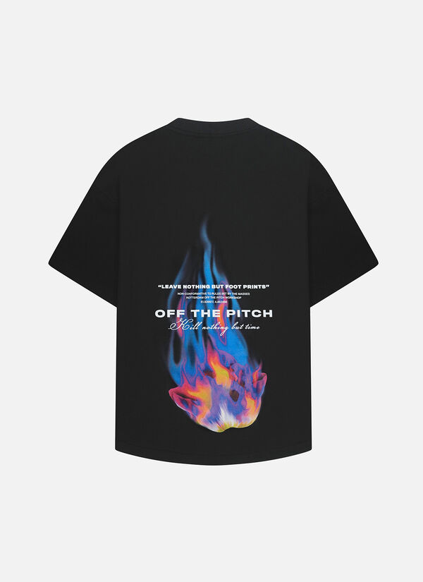 Burning Flower Oversized Tee