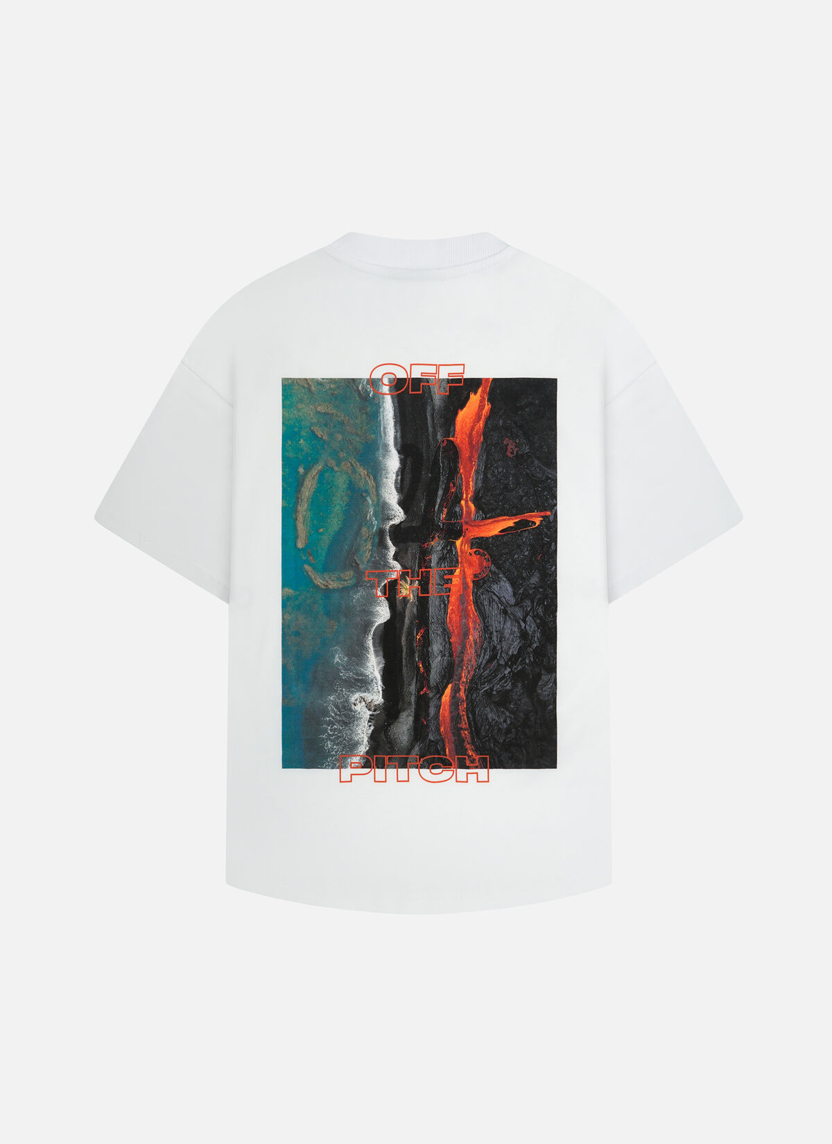 Lava Oversized Tee, White, hi-res