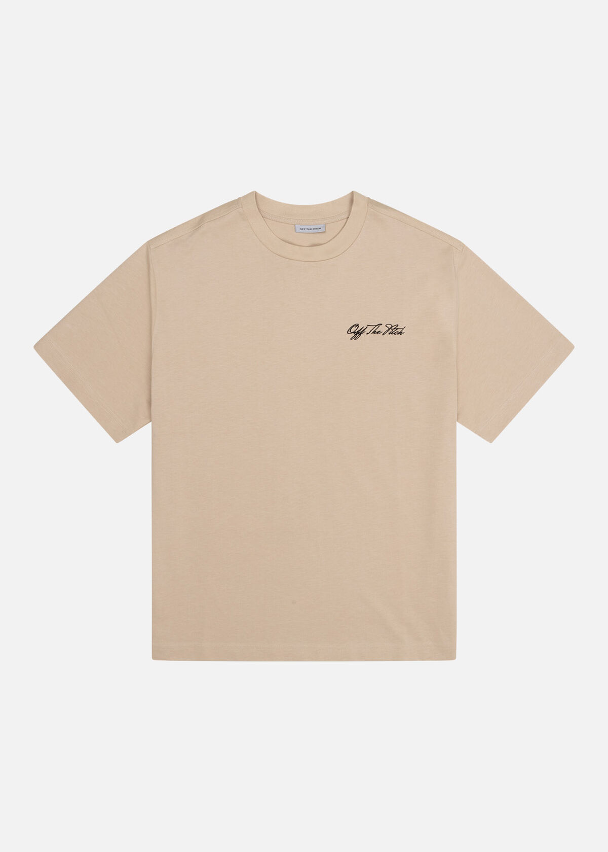 Script Loose Fit Tee Unisex, Sand, hi-res