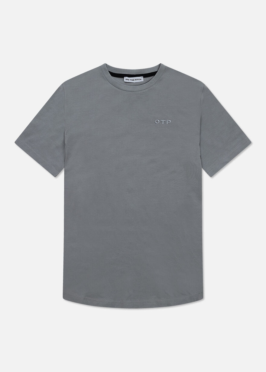Fullstop Slim Tee 2.0 - 95% Cotton / 5% Elastane, Grey, hi-res
