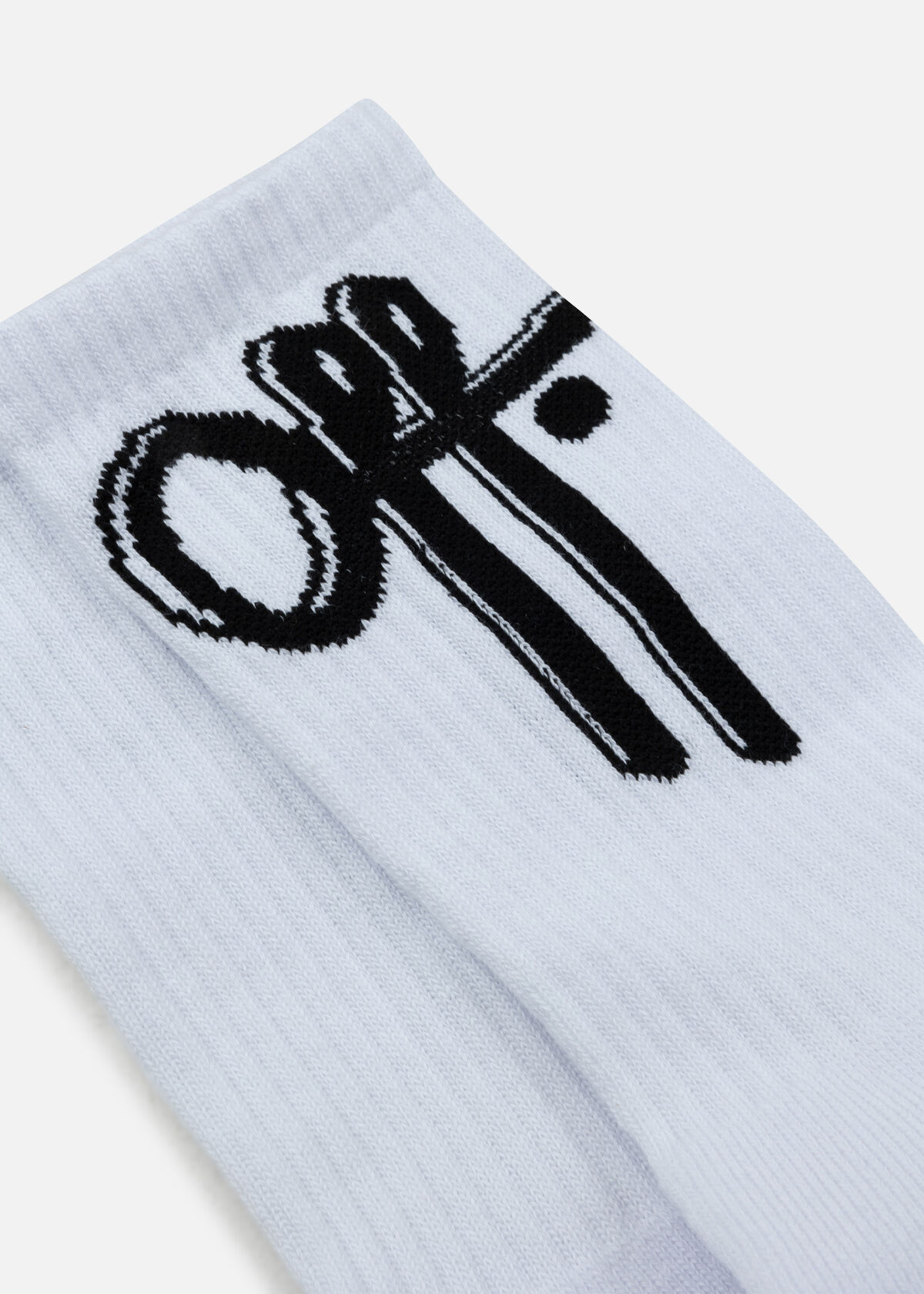 Full stop socks, White, hi-res