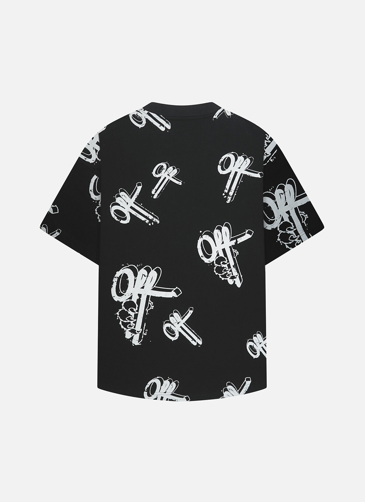 Off Mark Oversized Tee, Black, hi-res