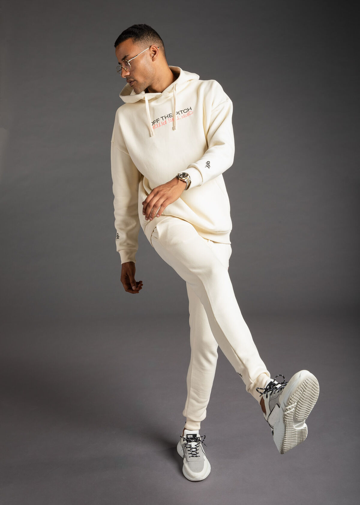 The Soul Suit - Dark green- 100% Cotton, Off white, hi-res