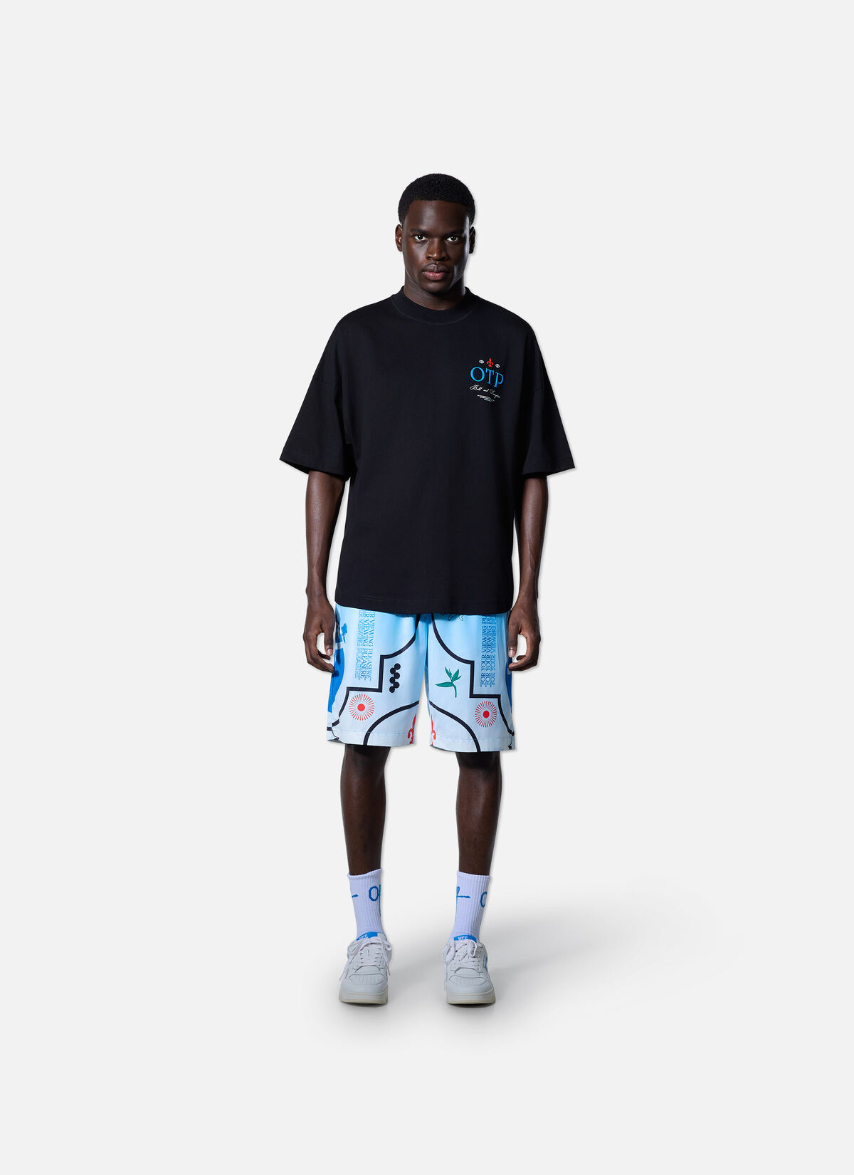 Global Oversized Tee, Black, hi-res
