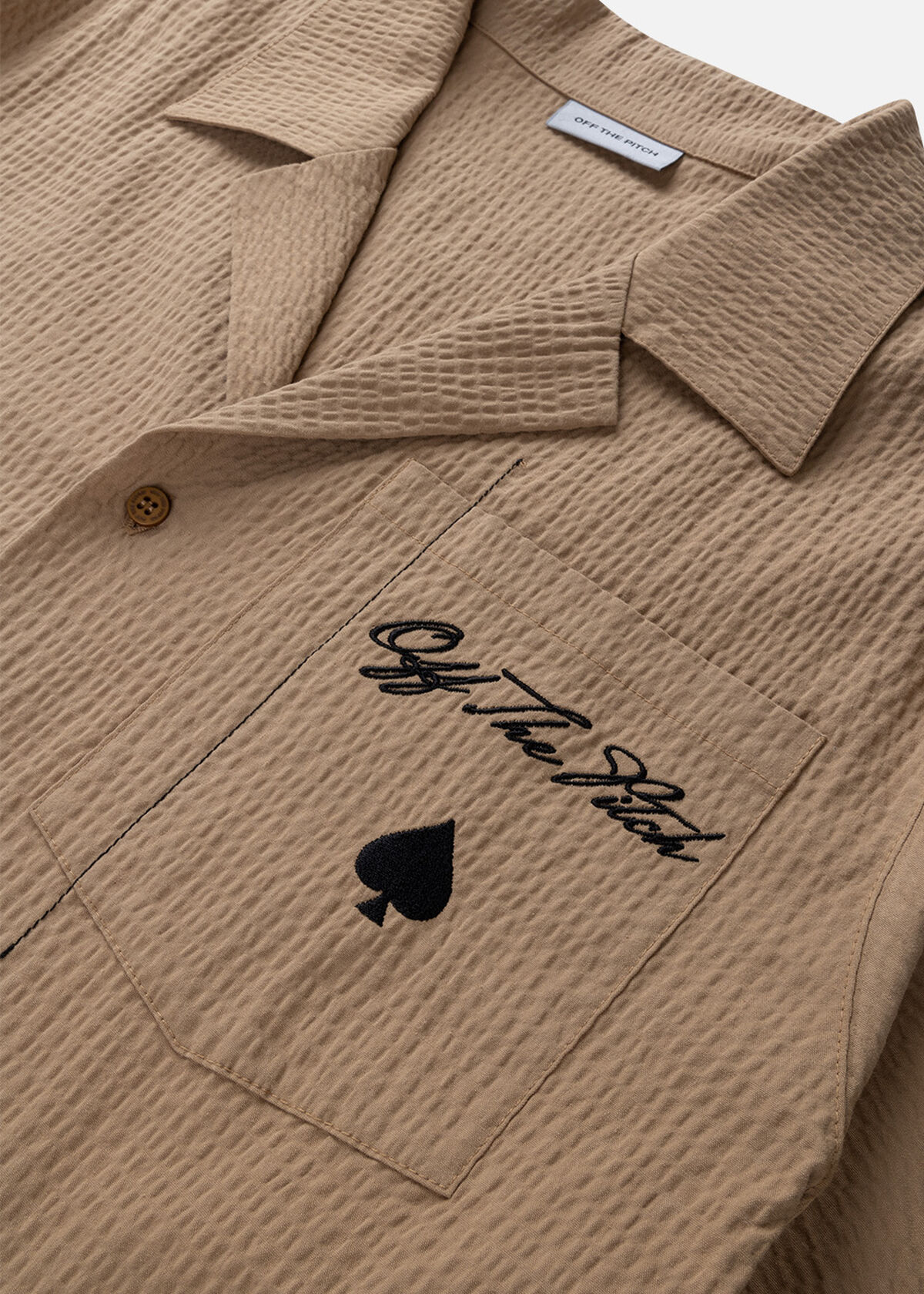 Script Ace Shirt, Cream/Bronze, hi-res