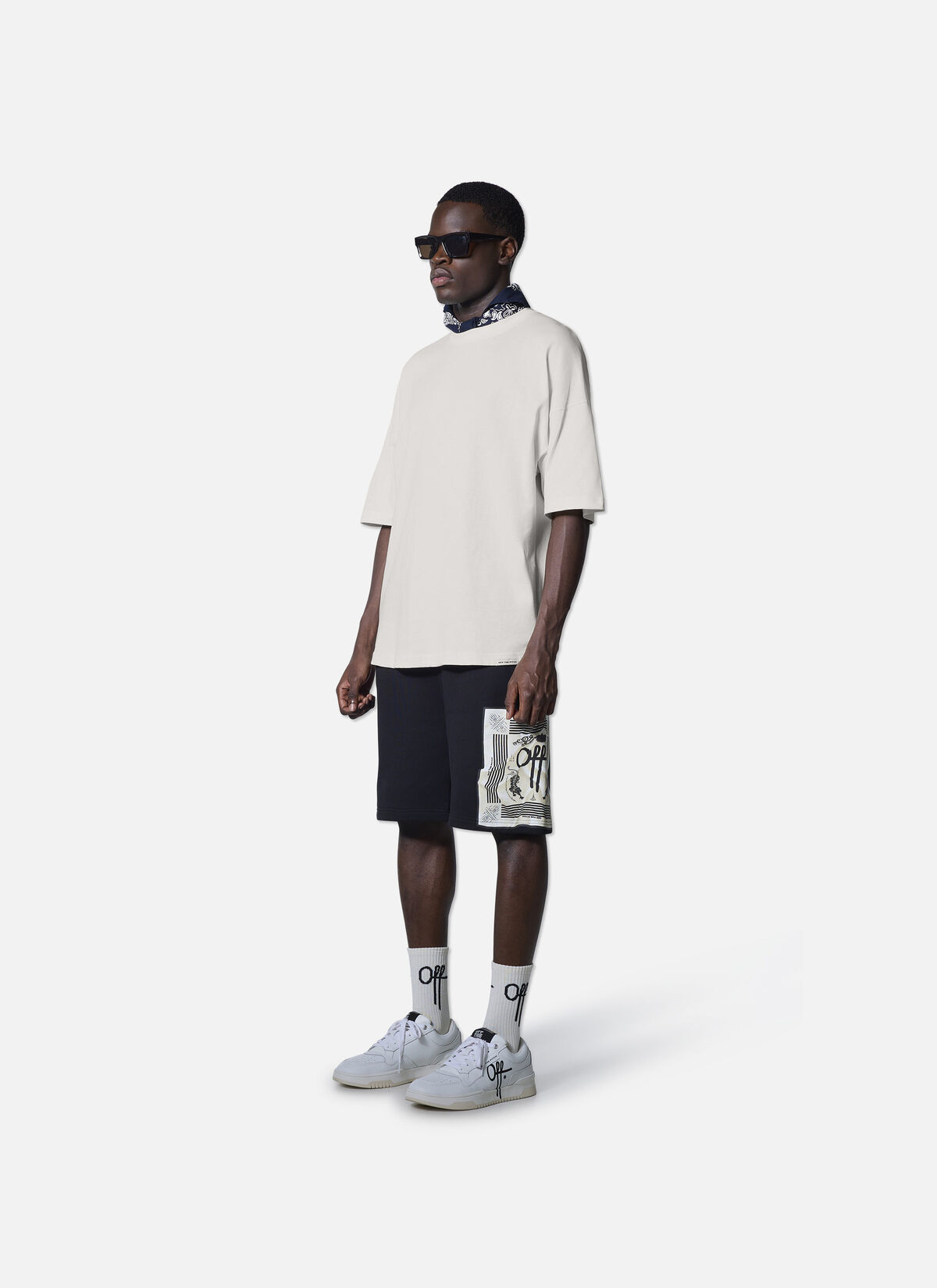 Temple Oversized Tee, Off white, hi-res