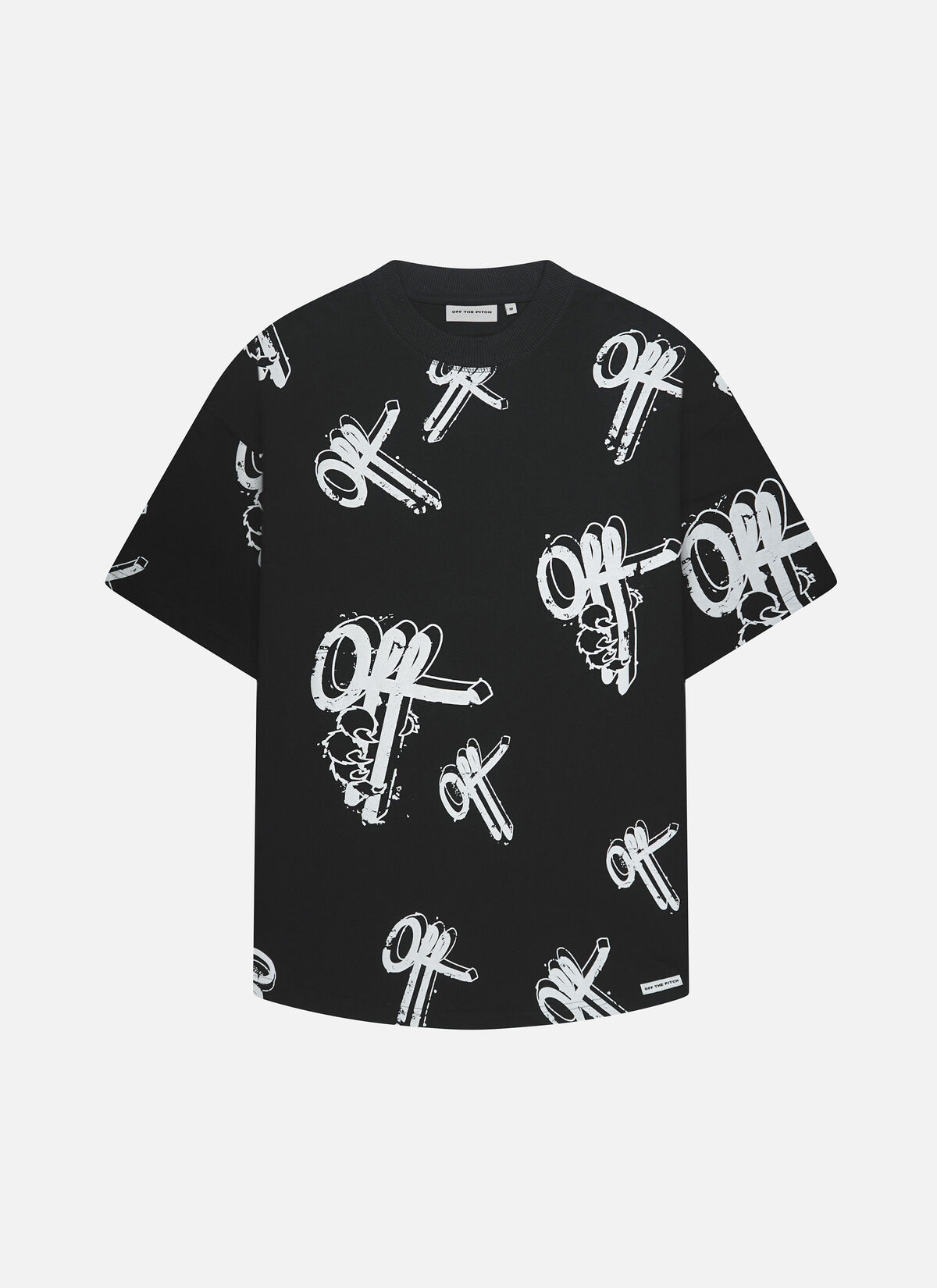 Off Mark Oversized Tee, Black, hi-res