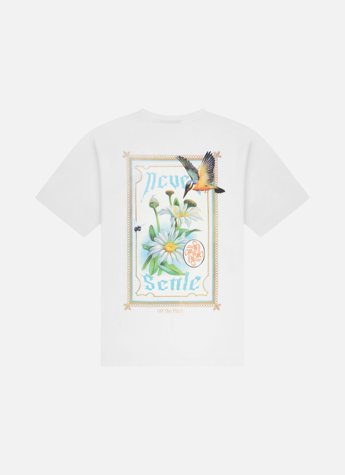 Never Settle Regular Fit Tee, White, hi-res