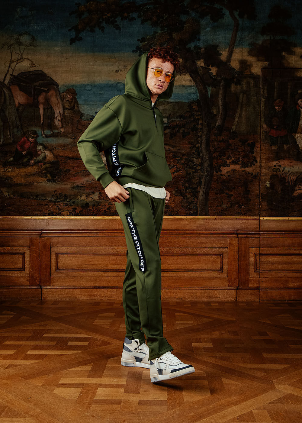 Green track hotsell pant