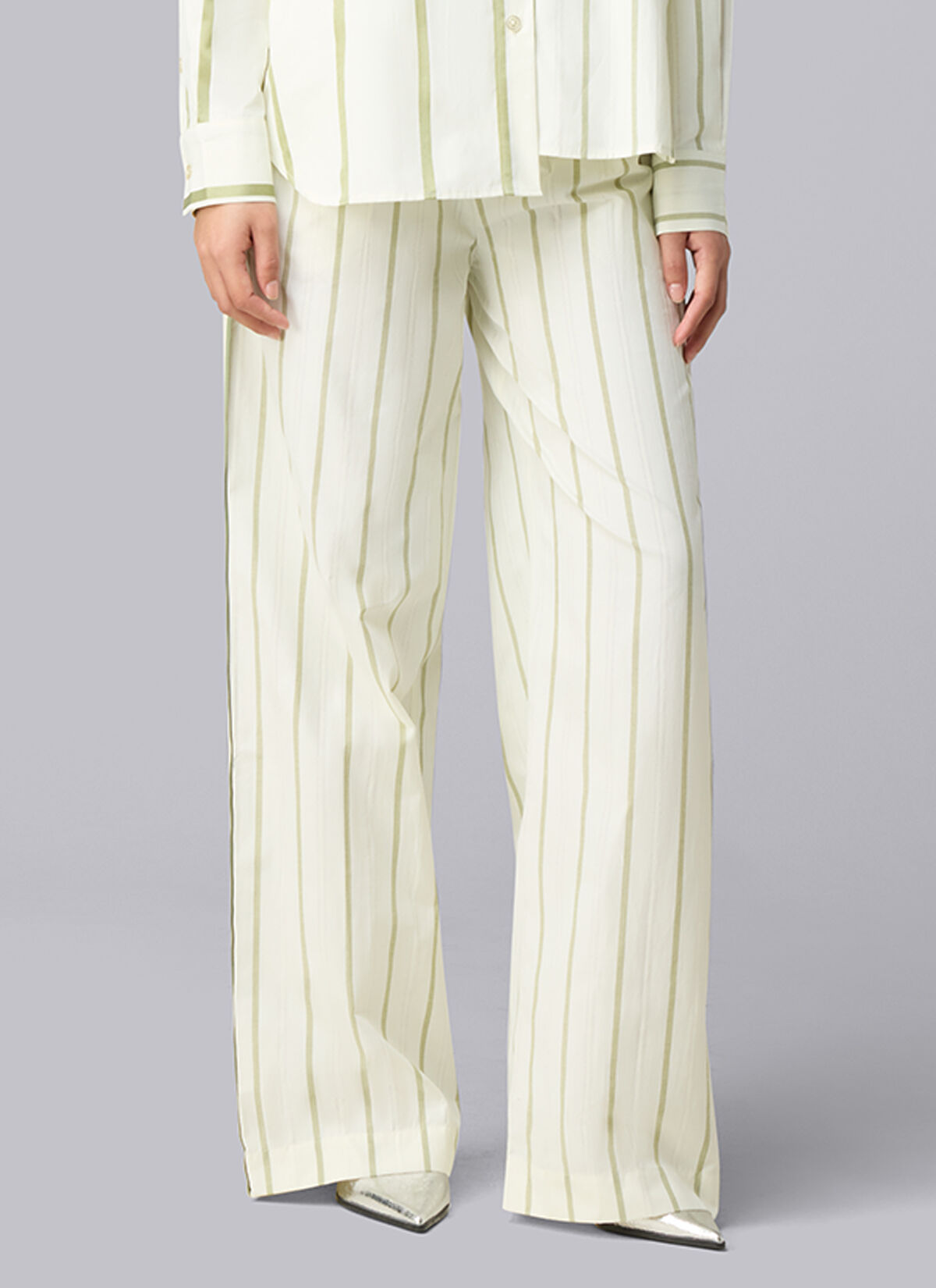 Striped Sora Pants, Off white, hi-res