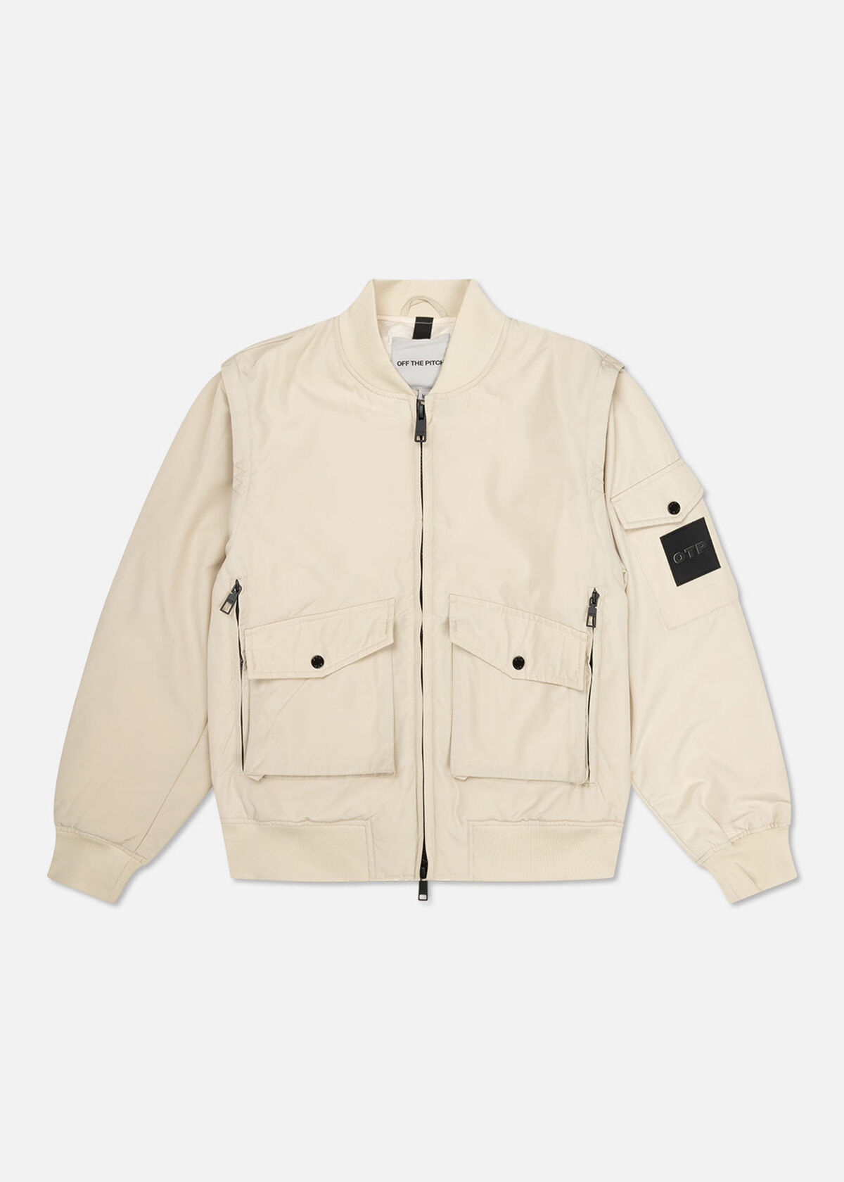 Zip-off Sleeve Jacket - 100% Polyester, Sand, hi-res