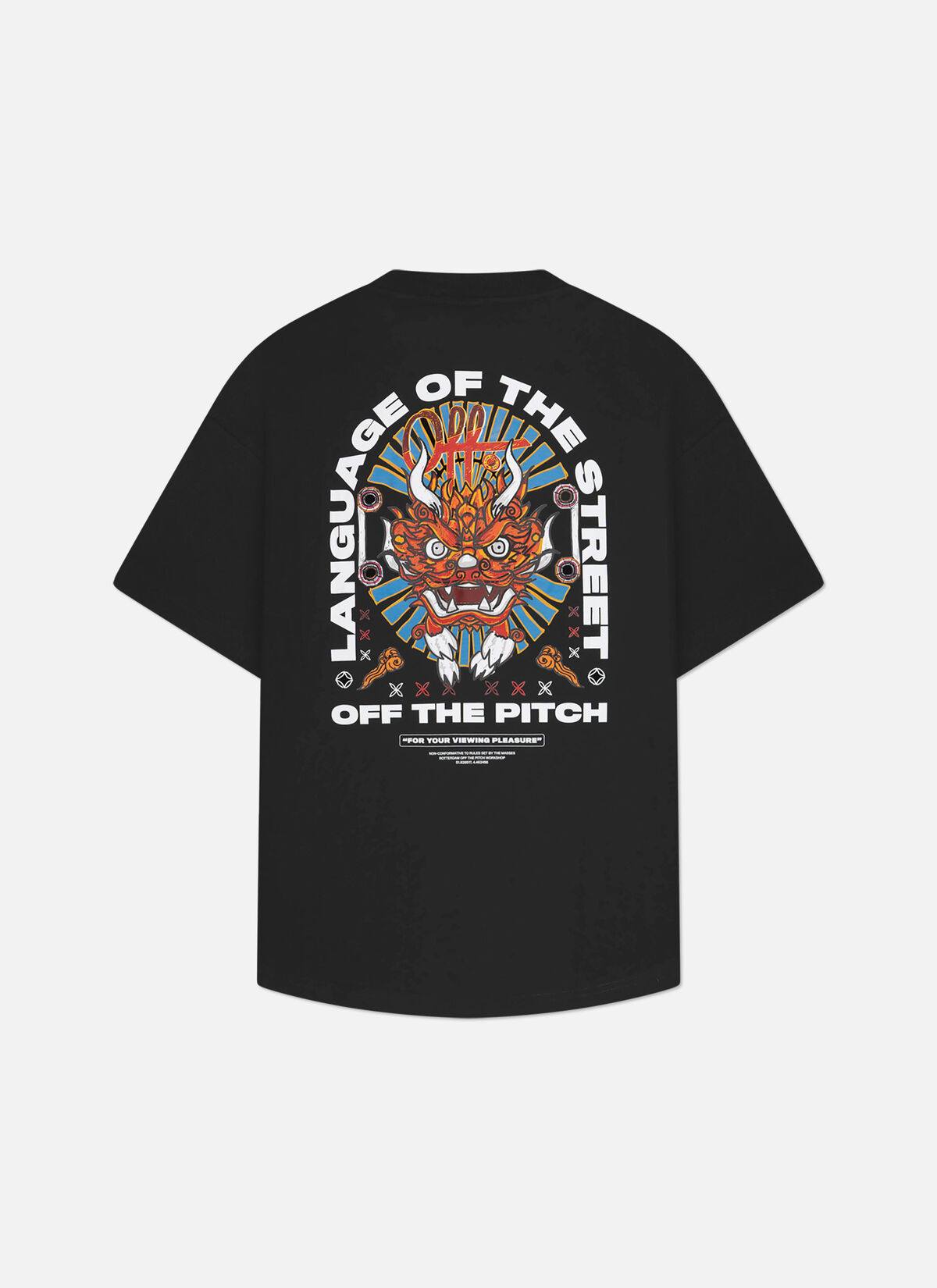 Dragon Oversized Tee, Black, hi-res