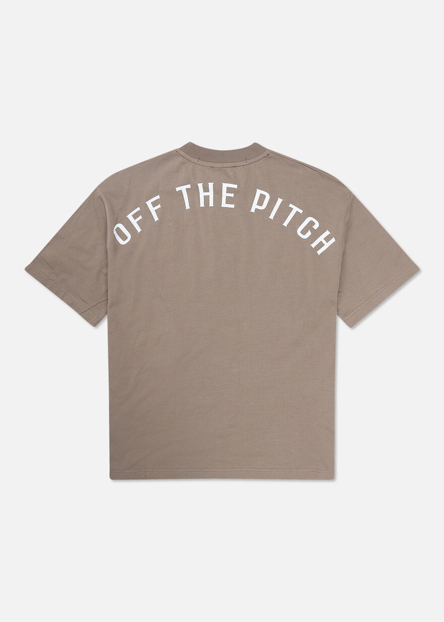 Loose Fit Pitch Tee - 100% Cotton, Sand, hi-res