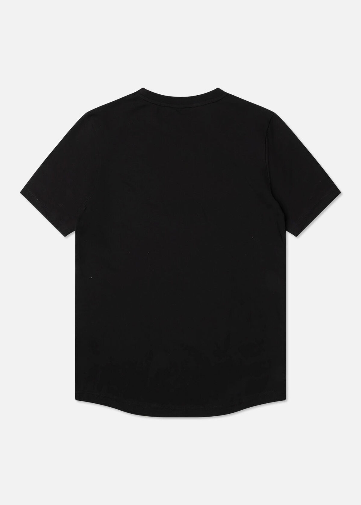 Stockholm Slim Tee Neckprint, Black, hi-res