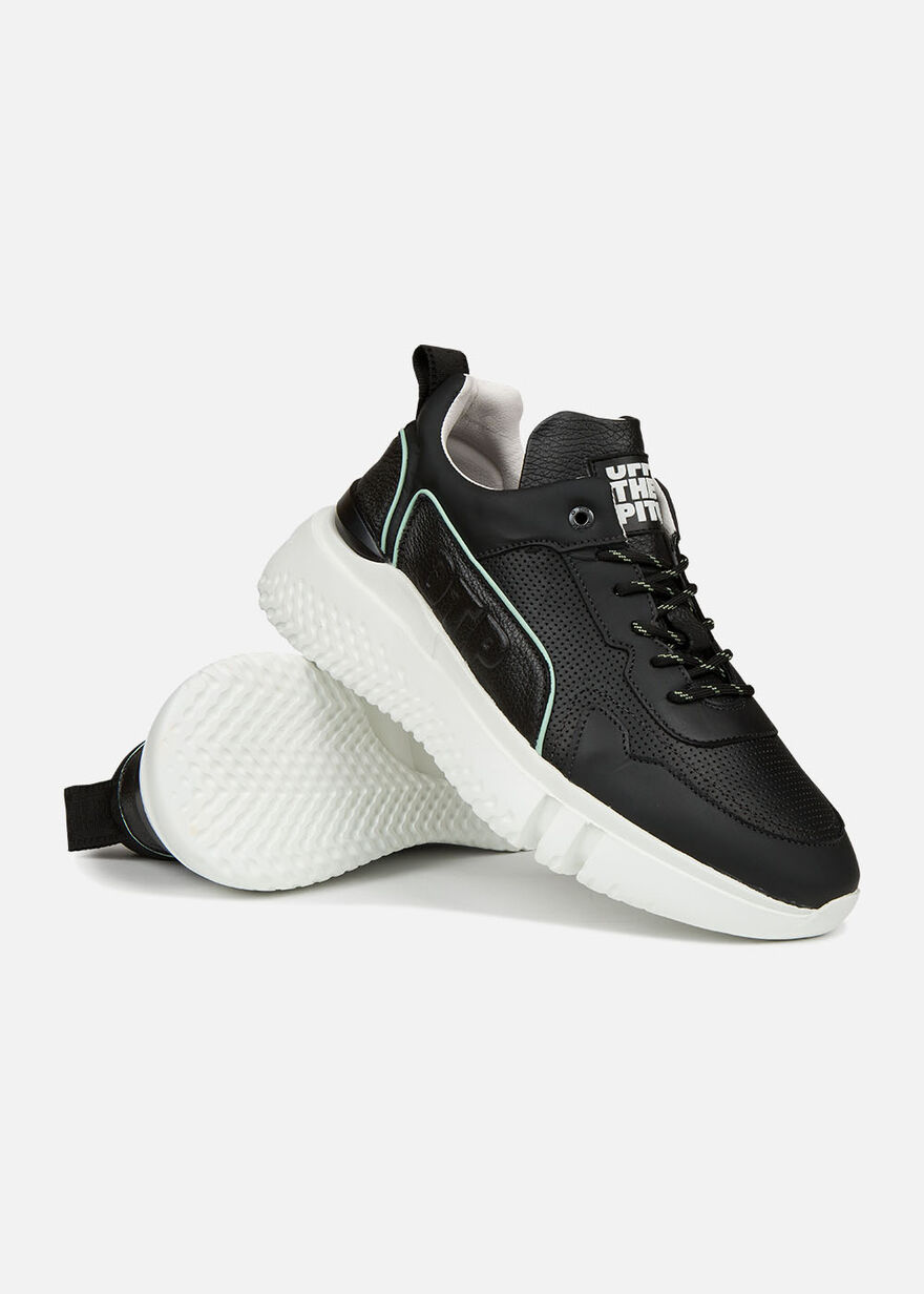Treble Runner - White - Leather, Black, hi-res
