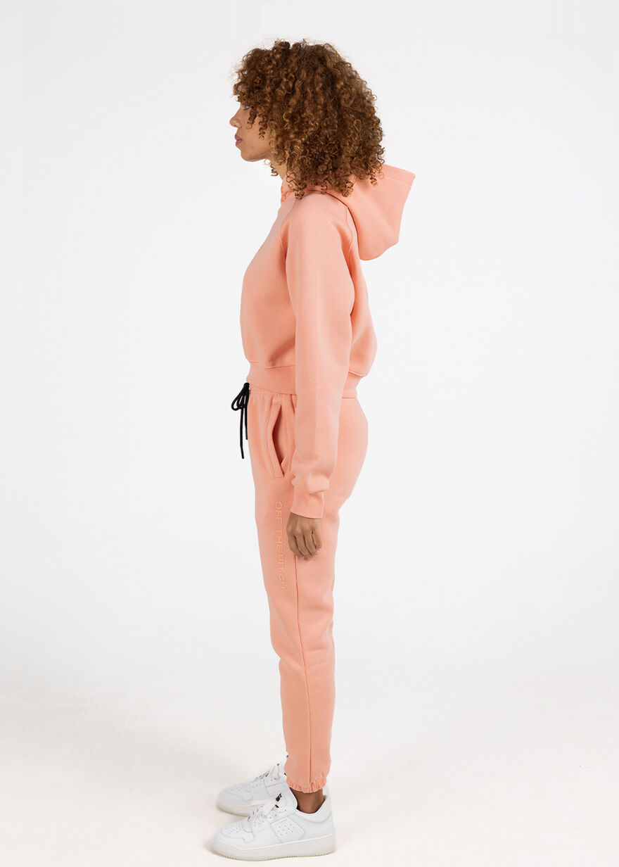 Comfort Sweat Suit Women - 100% Cotton, Peach, hi-res