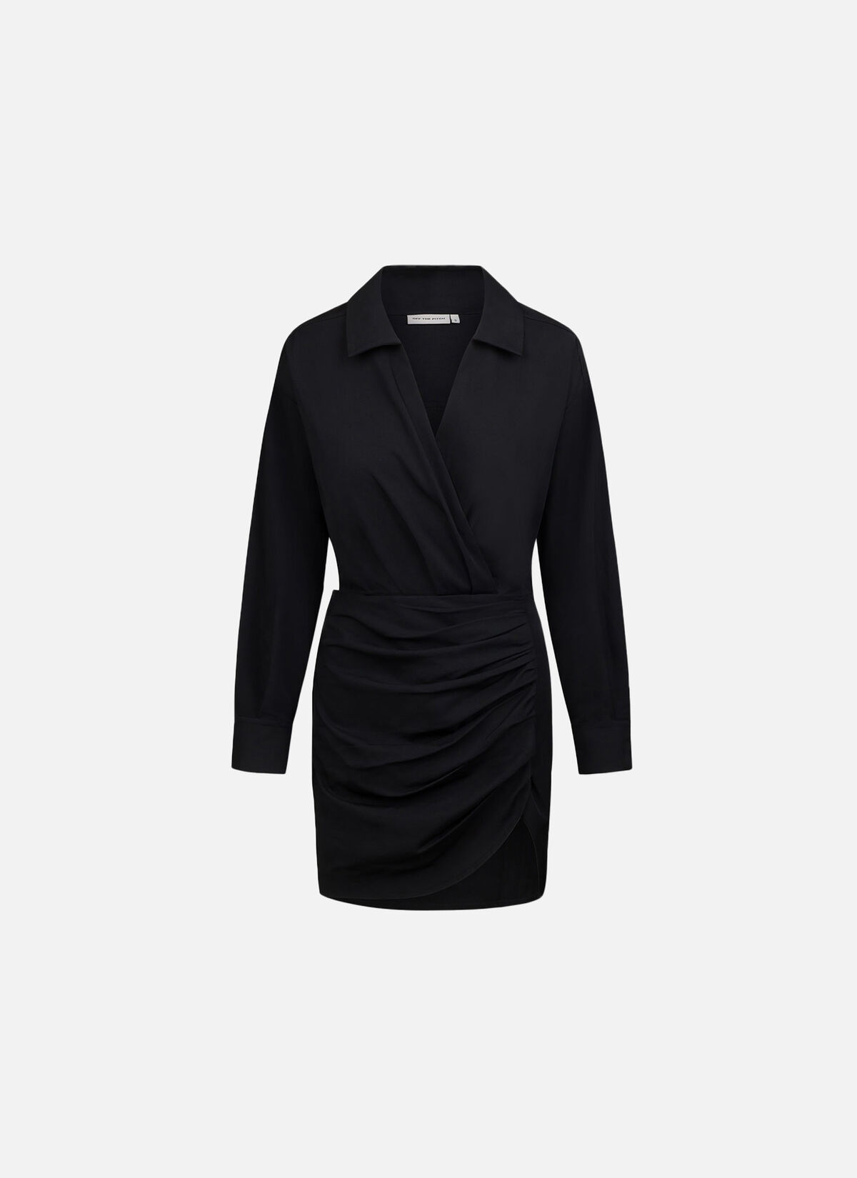 Pleated Vira Dress, Black, hi-res