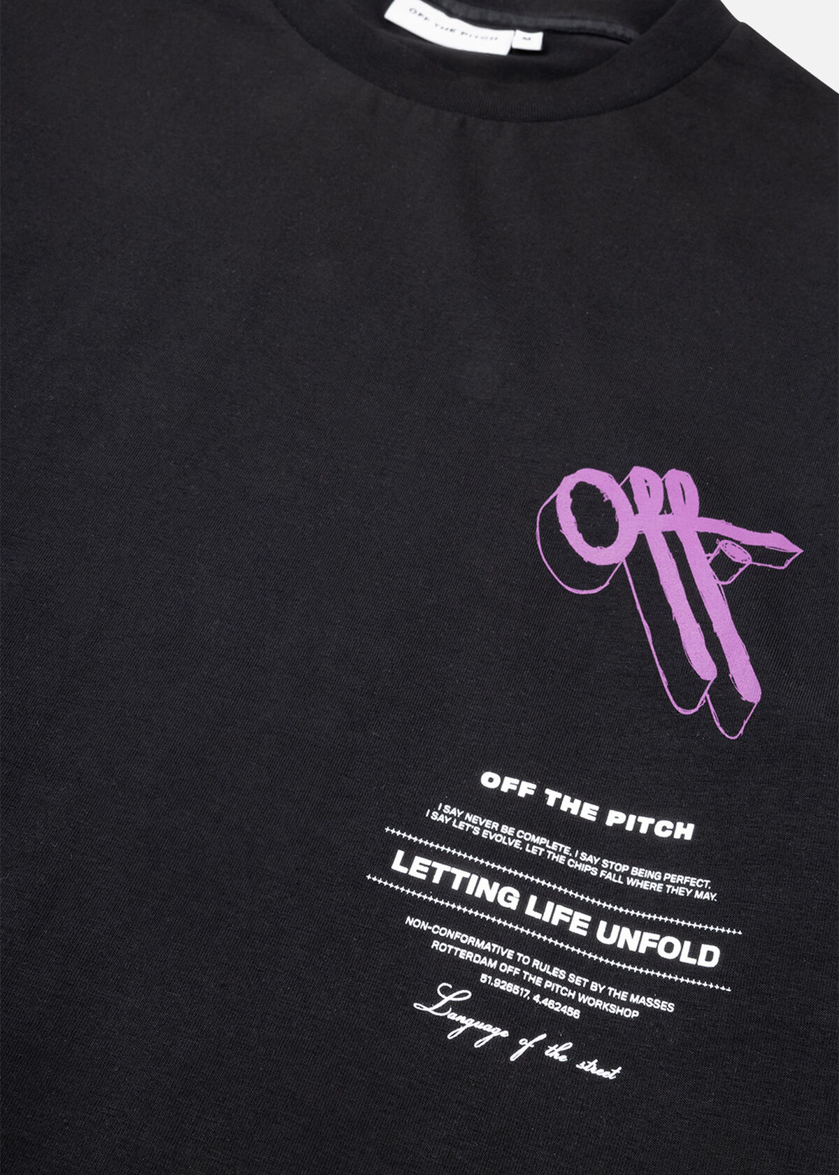 Unfold Regular Tee, Black, hi-res