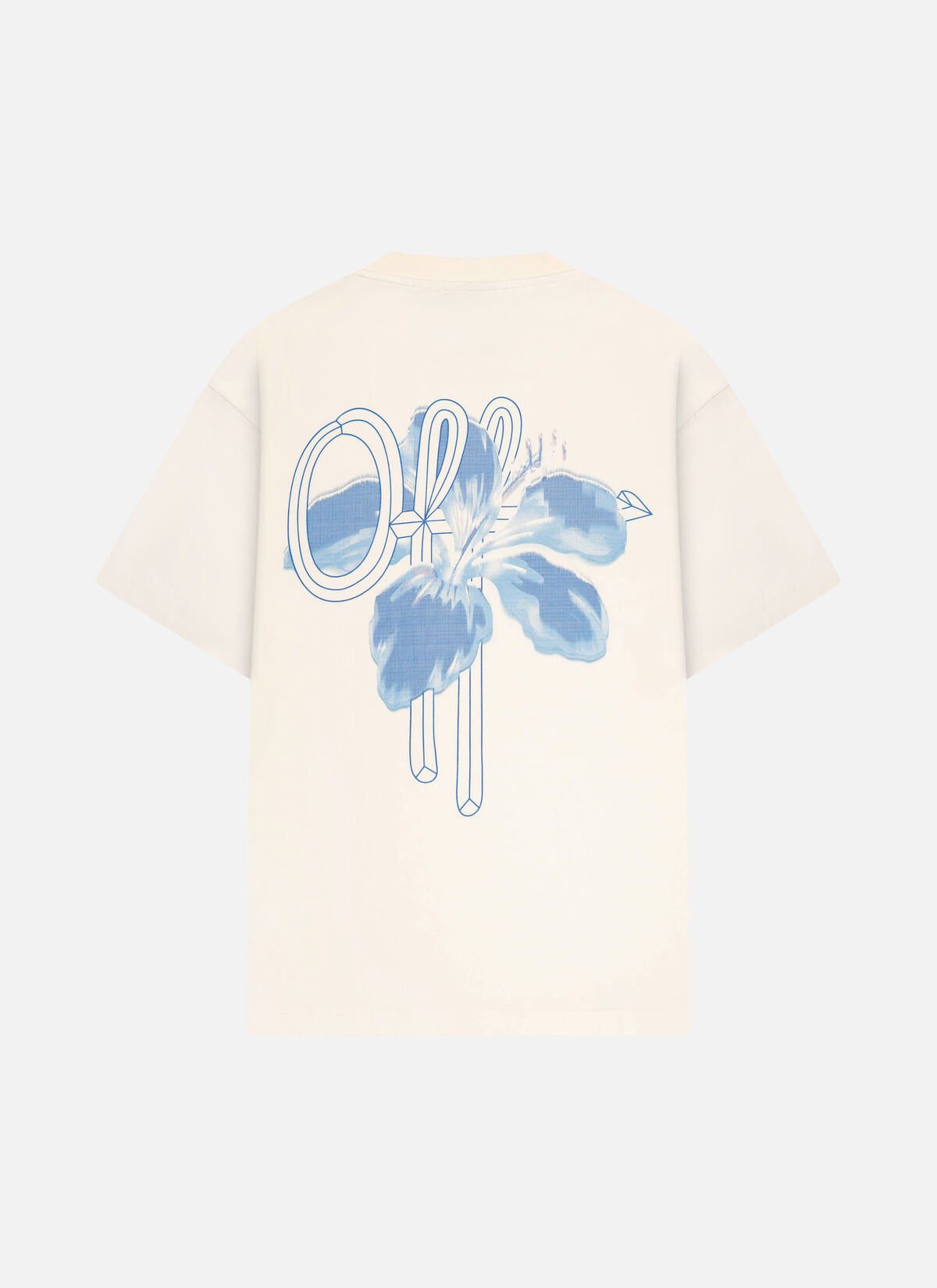 Corsage Loose Fit Tee, Off white, hi-res