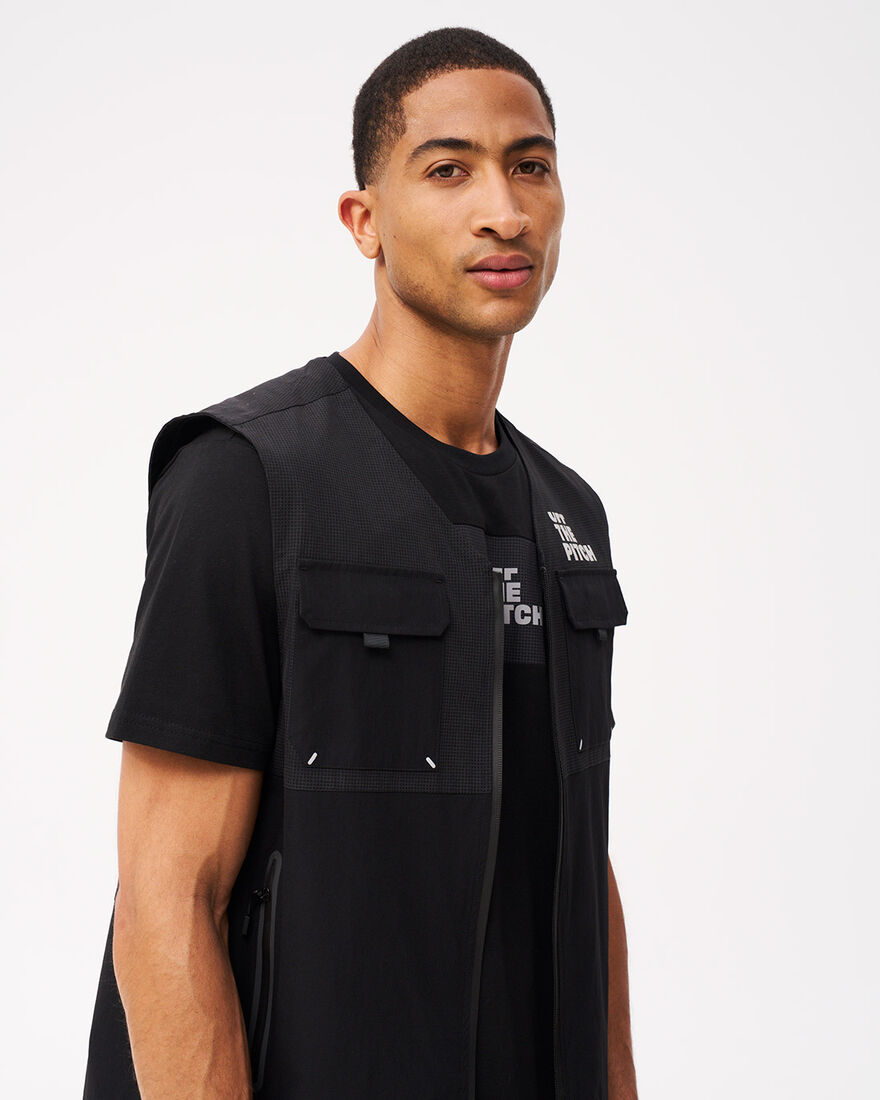 OTP x ROBEY Tammy Woven Bi-Stretch Utility Vest, Black, hi-res