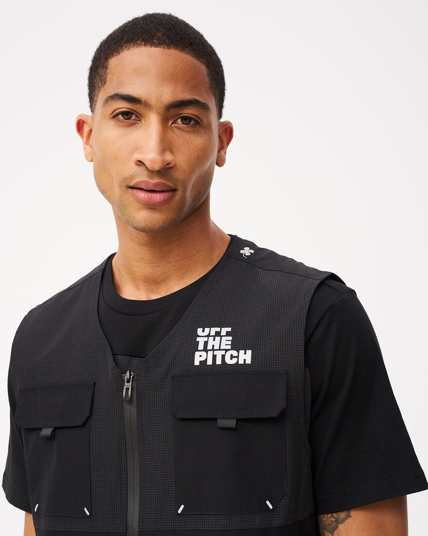 OTP x ROBEY Tammy Woven Bi-Stretch Utility Vest, Black, hi-res